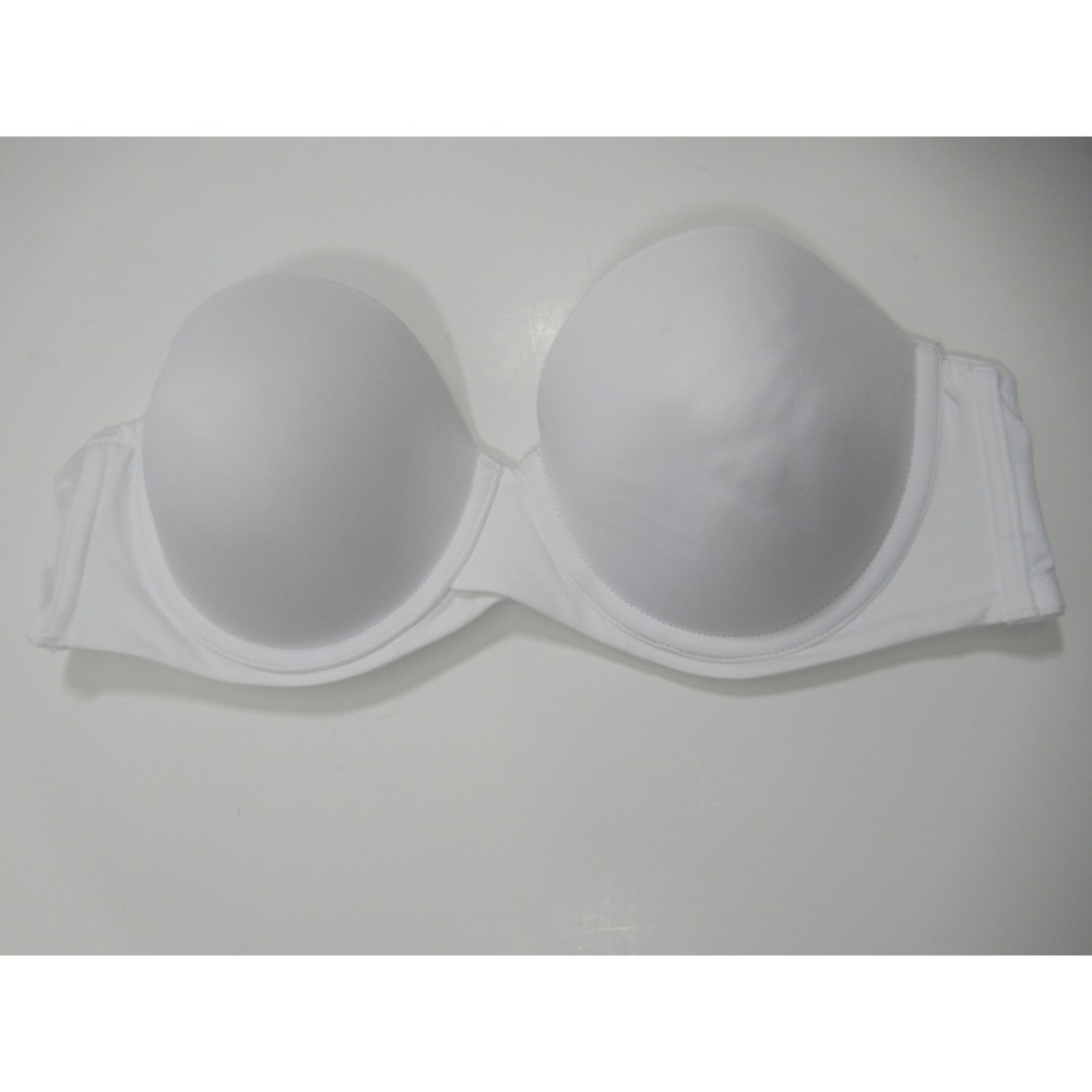 Maidenform Self Expressions Stay Put Strapless Bra 38B White Satin UW SE6990